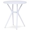 Zahradní stůl plast, bílá, DT-X7007 WT