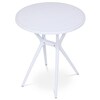 Zahradní stůl plast, bílá, DT-X7007 WT