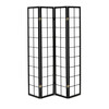 Paraván, masiv, černá, EF-E804 BK