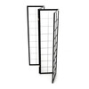 Paraván, masiv, černá, EF-E804 BK