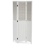 Paraván, masiv, bílá, EF-L145 WT