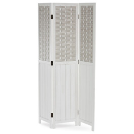 Paraván, masiv, bílá, EF-L145 WT