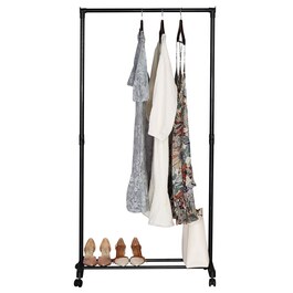 Stojan na šaty, plast, černá, GD-157 BK