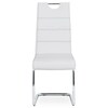 Jídelní židle, bílá, ekokůže, HC-481 WT