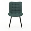 Jídelní židle, zelená, látka, HC-462 GRN2