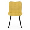 Jídelní židle, žlutá, látka, HC-462 YEL2