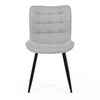 Jídelní židle, šedá, látka, HC-462 SIL2