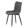 Jídelní židle, šedá, látka, HC-462 GREY2