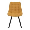 Jídelní židle, žlutá, látka, HC-465 YEL2