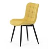 Jídelní židle, žlutá, látka, HC-462 YEL2