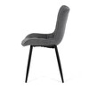 Jídelní židle, šedá, látka, HC-462 GREY2