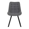 Jídelní židle, šedá, látka, HC-465 GREY2
