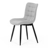 Jídelní židle, šedá, látka, HC-462 SIL2