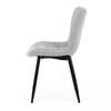 Jídelní židle, šedá, látka, HC-462 SIL2