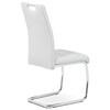 Jídelní židle, bílá, ekokůže, HC-481 WT