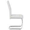 Jídelní židle, bílá, ekokůže, HC-481 WT