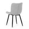 Jídelní židle, šedá, látka, HC-462 SIL2