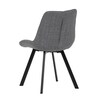 Jídelní židle, šedá, látka, HC-465 GREY2