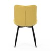 Jídelní židle, žlutá, látka, HC-462 YEL2