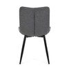 Jídelní židle, šedá, látka, HC-462 GREY2