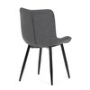 Jídelní židle, šedá, látka, HC-462 GREY2