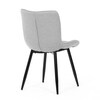 Jídelní židle, šedá, látka, HC-462 SIL2