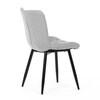 Jídelní židle, šedá, látka, HC-462 SIL2