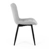 Jídelní židle, šedá, látka, HC-462 SIL2