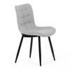 Jídelní židle, šedá, látka, HC-462 SIL2