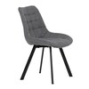 Jídelní židle, šedá, látka, HC-465 GREY2