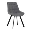 Jídelní židle, šedá, látka, HC-465 GREY2