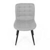 Jídelní židle, šedá, látka, HC-462 SIL2