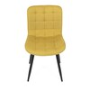 Jídelní židle, žlutá, látka, HC-462 YEL2