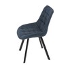 Jídelní židle, modrá, látka, HC-465 BLUE2