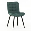 Jídelní židle, zelená, látka, HC-462 GRN2