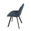 Jídelní židle, modrá, látka, HC-465 BLUE2