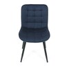 Jídelní židle, modrá, látka, HC-462 BLUE2