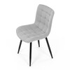 Jídelní židle, šedá, látka, HC-462 SIL2