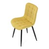 Jídelní židle, žlutá, látka, HC-462 YEL2
