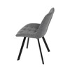 Jídelní židle, šedá, látka, HC-465 GREY2