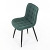 Jídelní židle, zelená, látka, HC-462 GRN2
