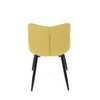 Jídelní židle, žlutá, látka, HC-462 YEL2