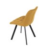 Jídelní židle, žlutá, látka, HC-465 YEL2