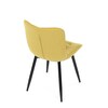 Jídelní židle, žlutá, látka, HC-462 YEL2