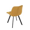 Jídelní židle, žlutá, látka, HC-465 YEL2