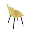 Jídelní židle, žlutá, látka, HC-462 YEL2