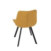 Jídelní židle, žlutá, látka, HC-465 YEL2