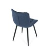 Jídelní židle, modrá, látka, HC-462 BLUE2