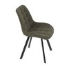 Jídelní židle, zelená, látka, HC-465 GRN2