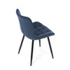 Jídelní židle, modrá, látka, HC-462 BLUE2